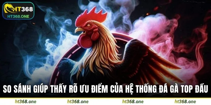 So sánh giúp thấy rõ ưu điểm của hệ thống đá gà top đầu