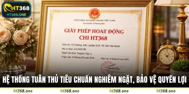Hệ thống tuân thủ tiêu chuẩn nghiêm ngặt, bảo vệ quyền lợi
