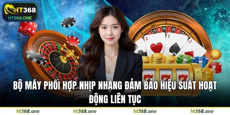 Bộ máy phối hợp nhịp nhàng đảm bảo hiệu suất hoạt động liên tục