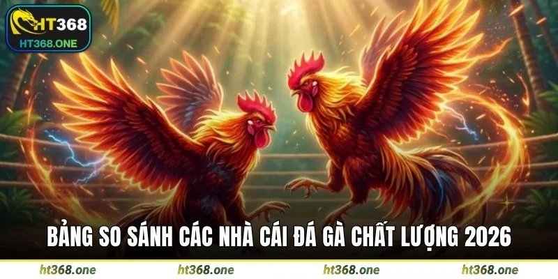 Bảng so sánh các nhà cái đá gà chất lượng 2026